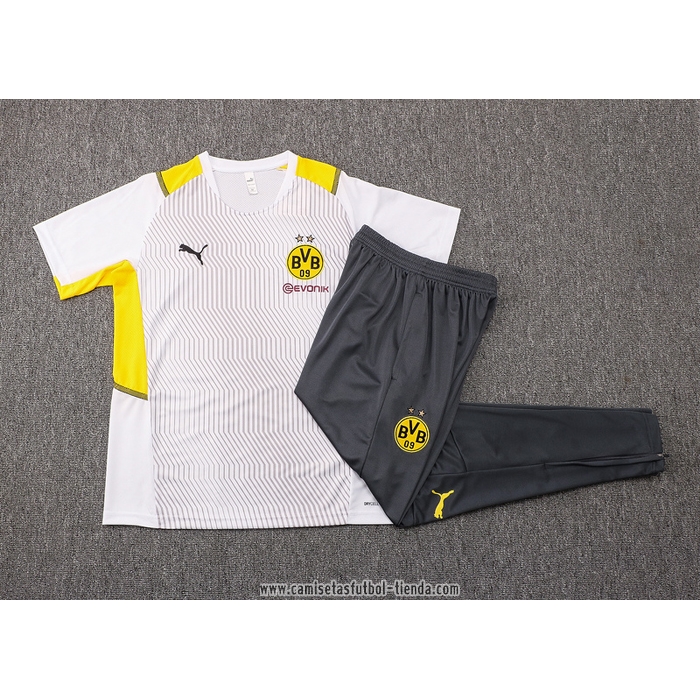 Chandal del Borussia Dortmund 2021 2022 Manga Corta Blanco